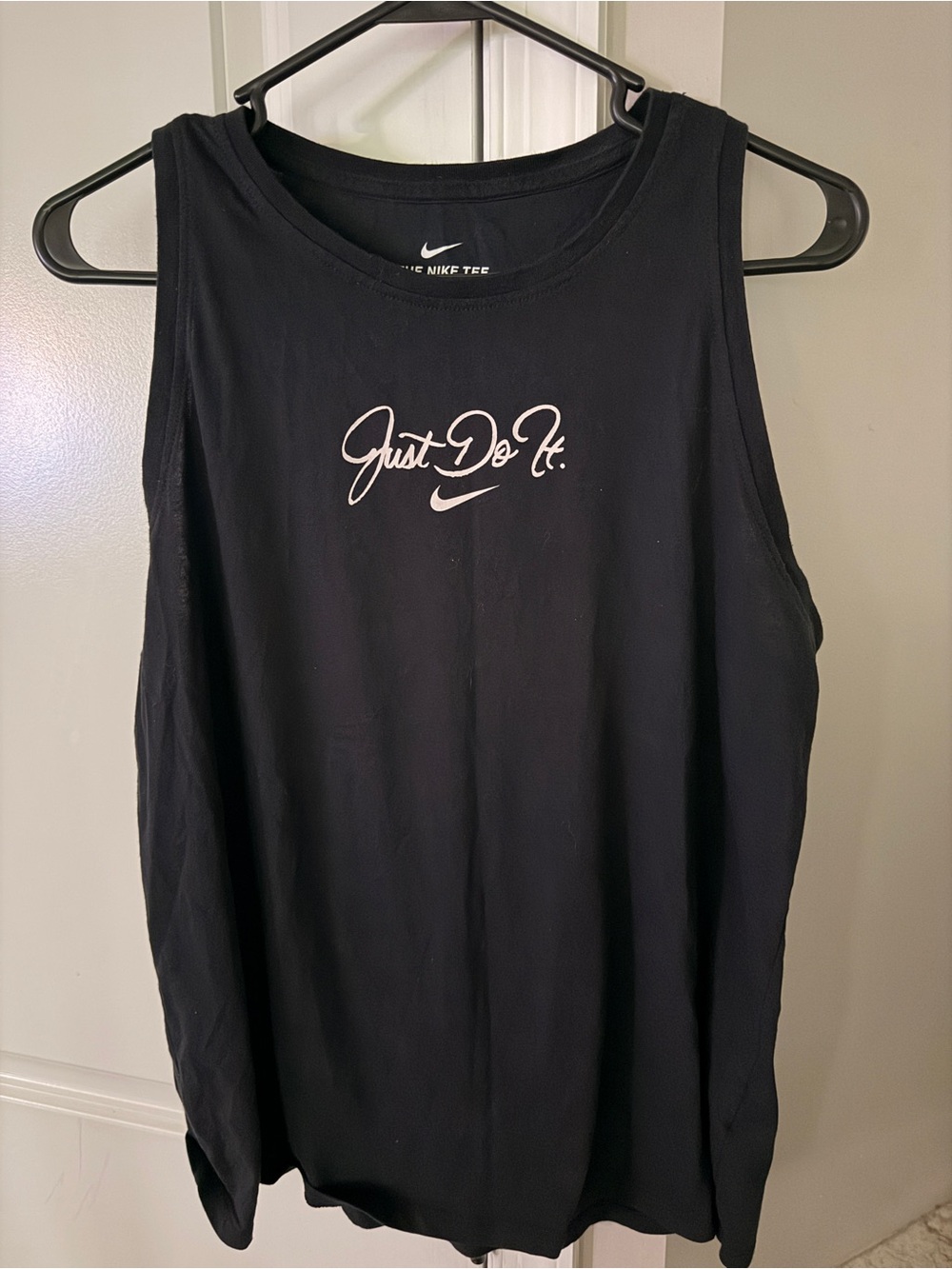 Women’s Black Nike Tank Top Large